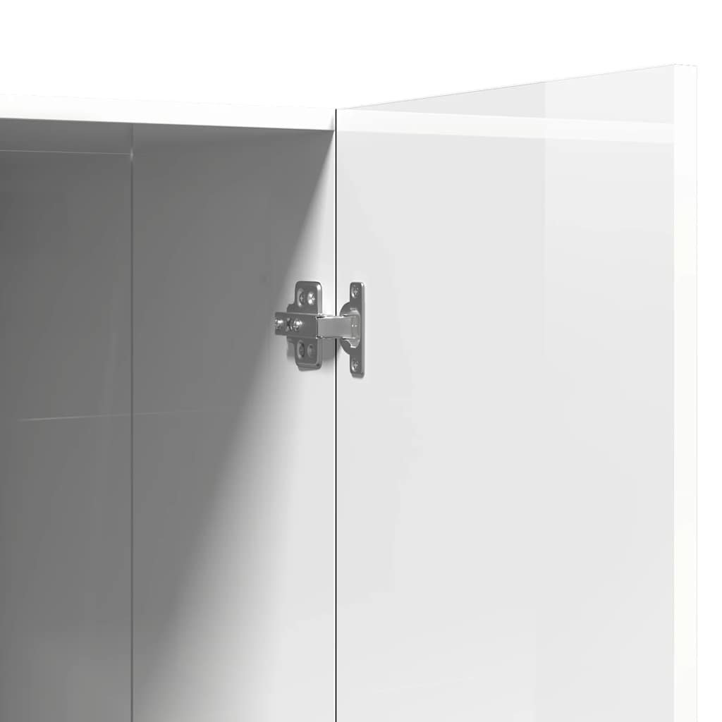 Washing Machine Cabinet High Gloss White 71x71.5x91.5 cm