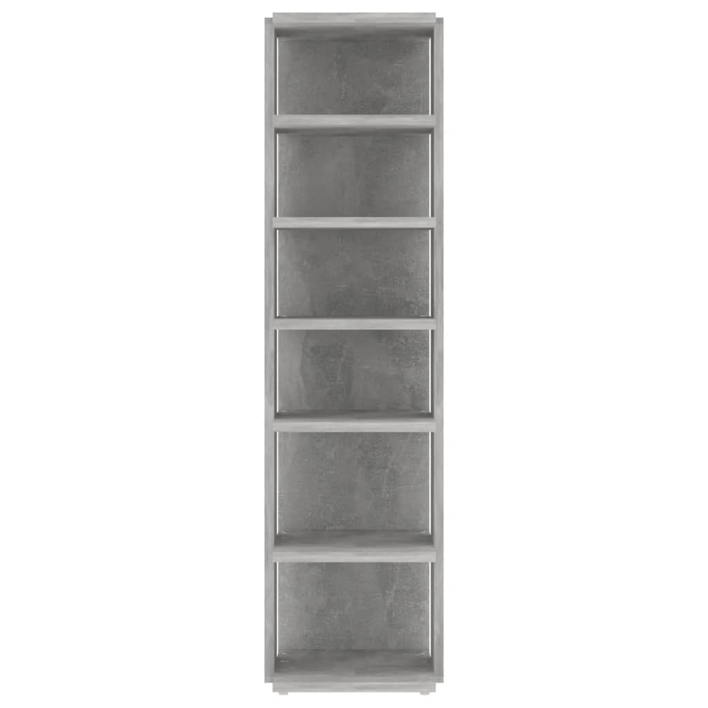 Shoe Cabinet Concrete Grey 27.5x27x102 cm Engineered Wood