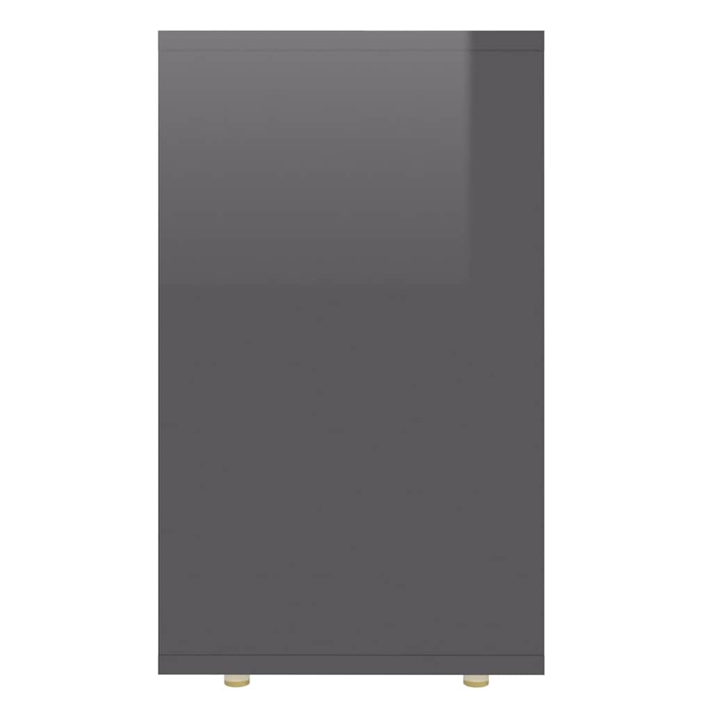 Nesting Tables 3 pcs High Gloss Grey Engineered Wood