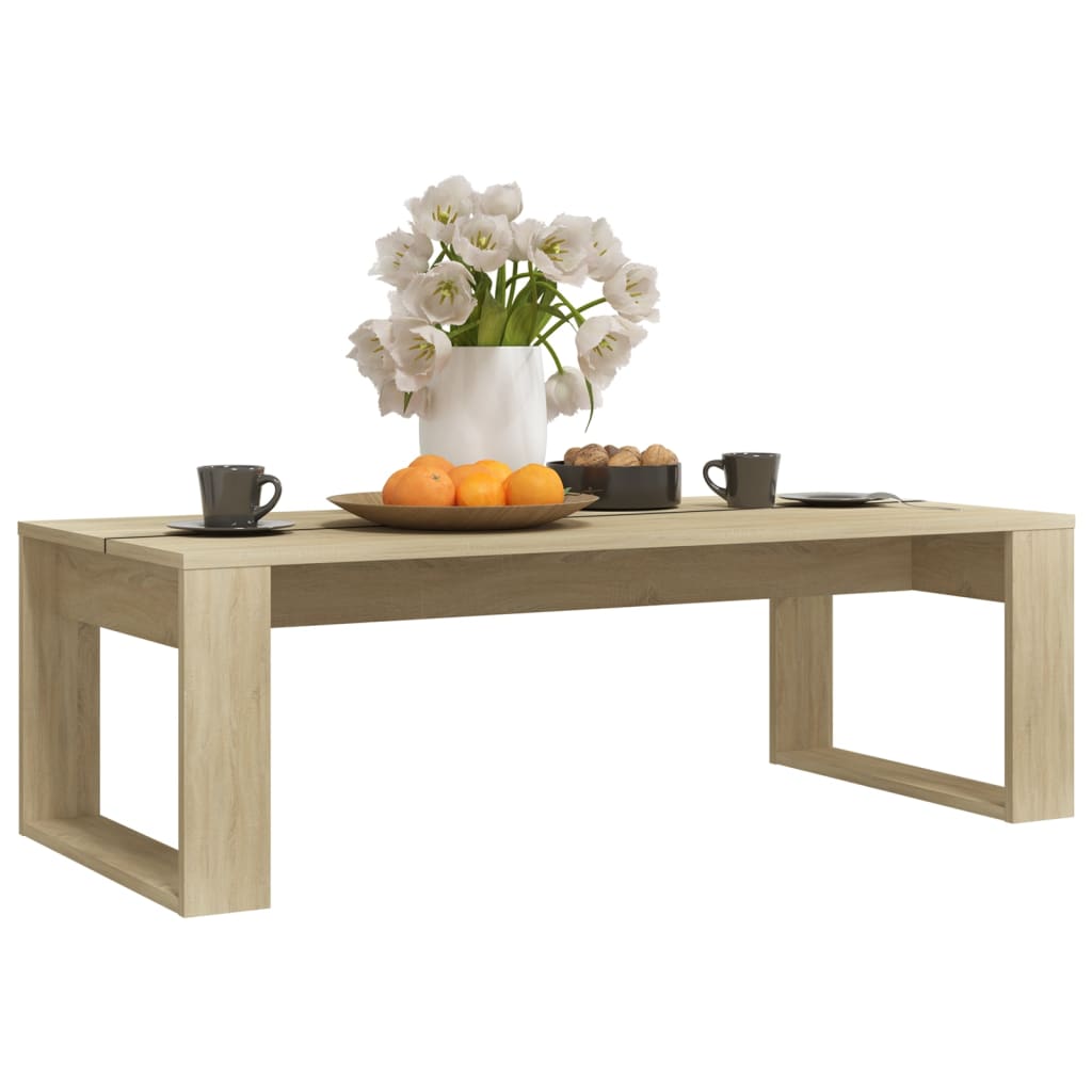 Coffee Table Sonoma Oak 110x50x35 cm Engineered Wood