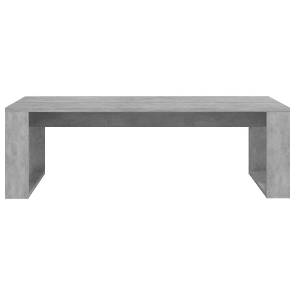 Coffee Table Concrete Grey 110x50x35 cm Engineered Wood