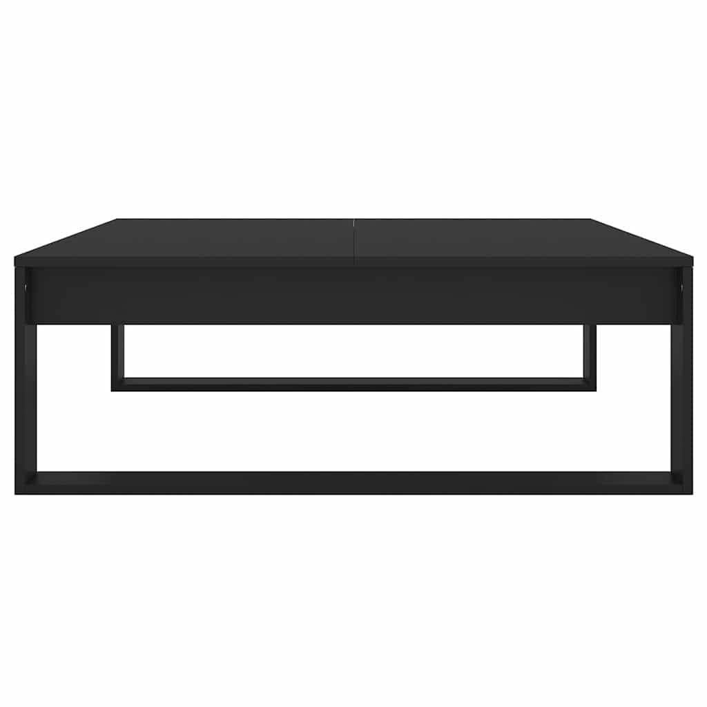 Coffee Table Black 100x100x35 cm Engineered Wood