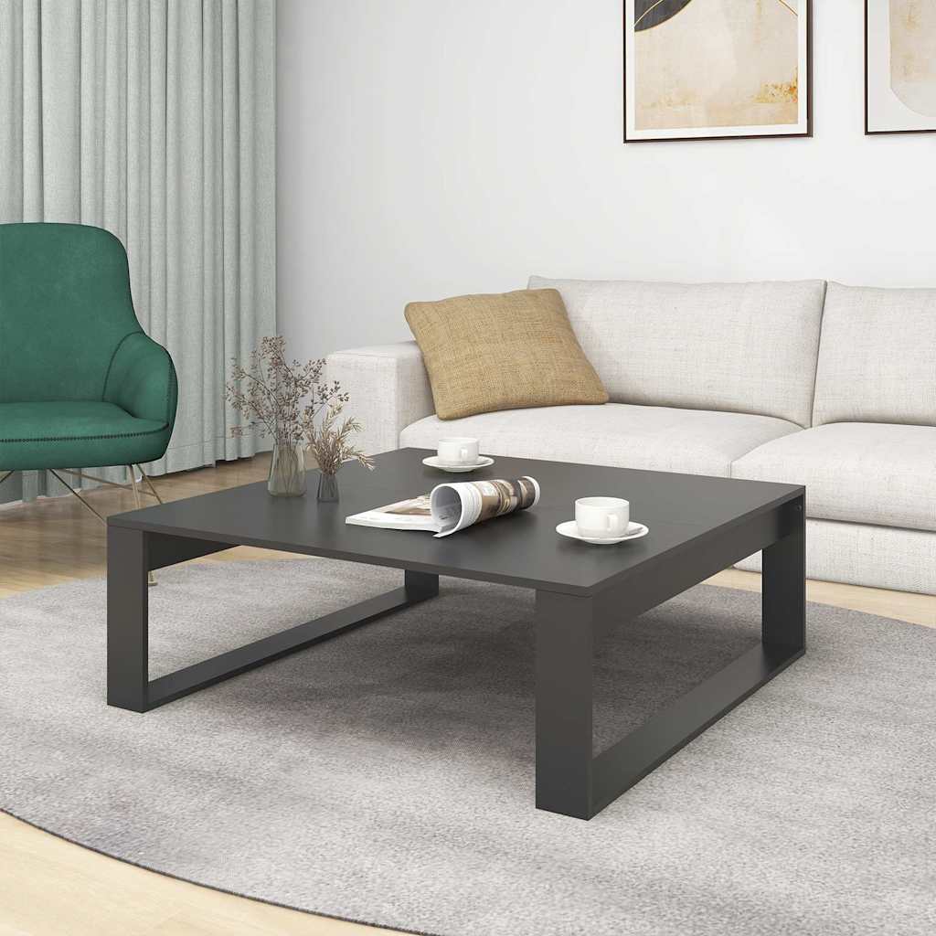 Coffee Table Grey 100x100x35 cm Engineered Wood