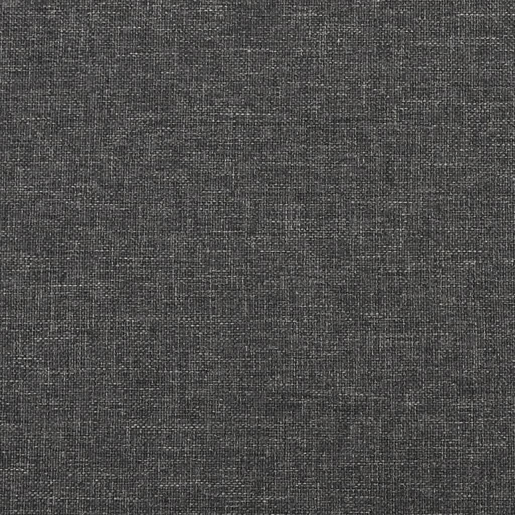 2-Seater Sofa Bed Dark Grey Fabric
