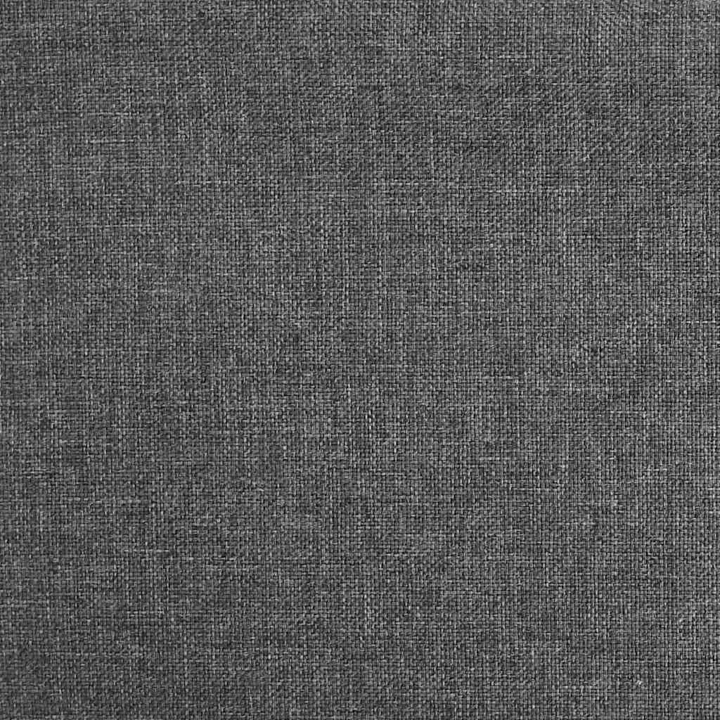 2-Seater Sofa Bed with Two Pillows Dark Grey Fabric