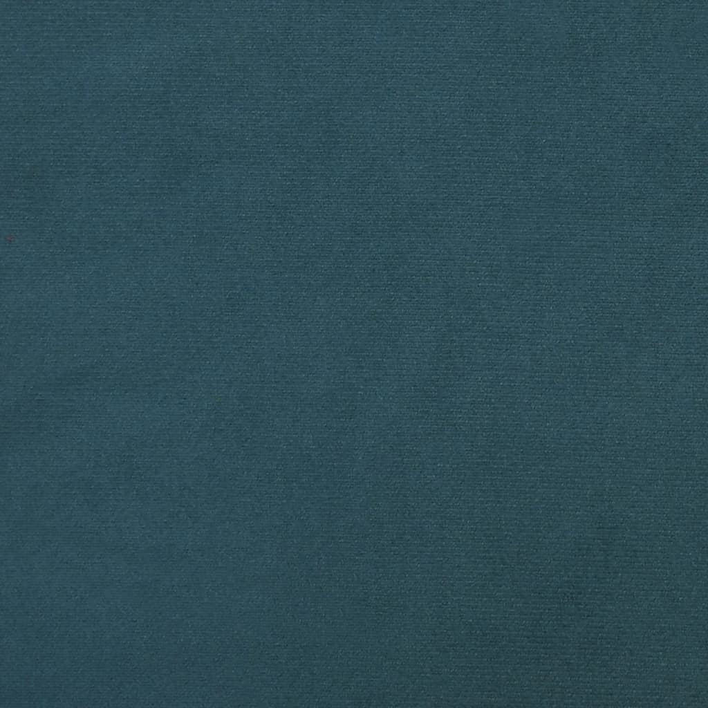 2-Seater Sofa Bed Blue Velvet