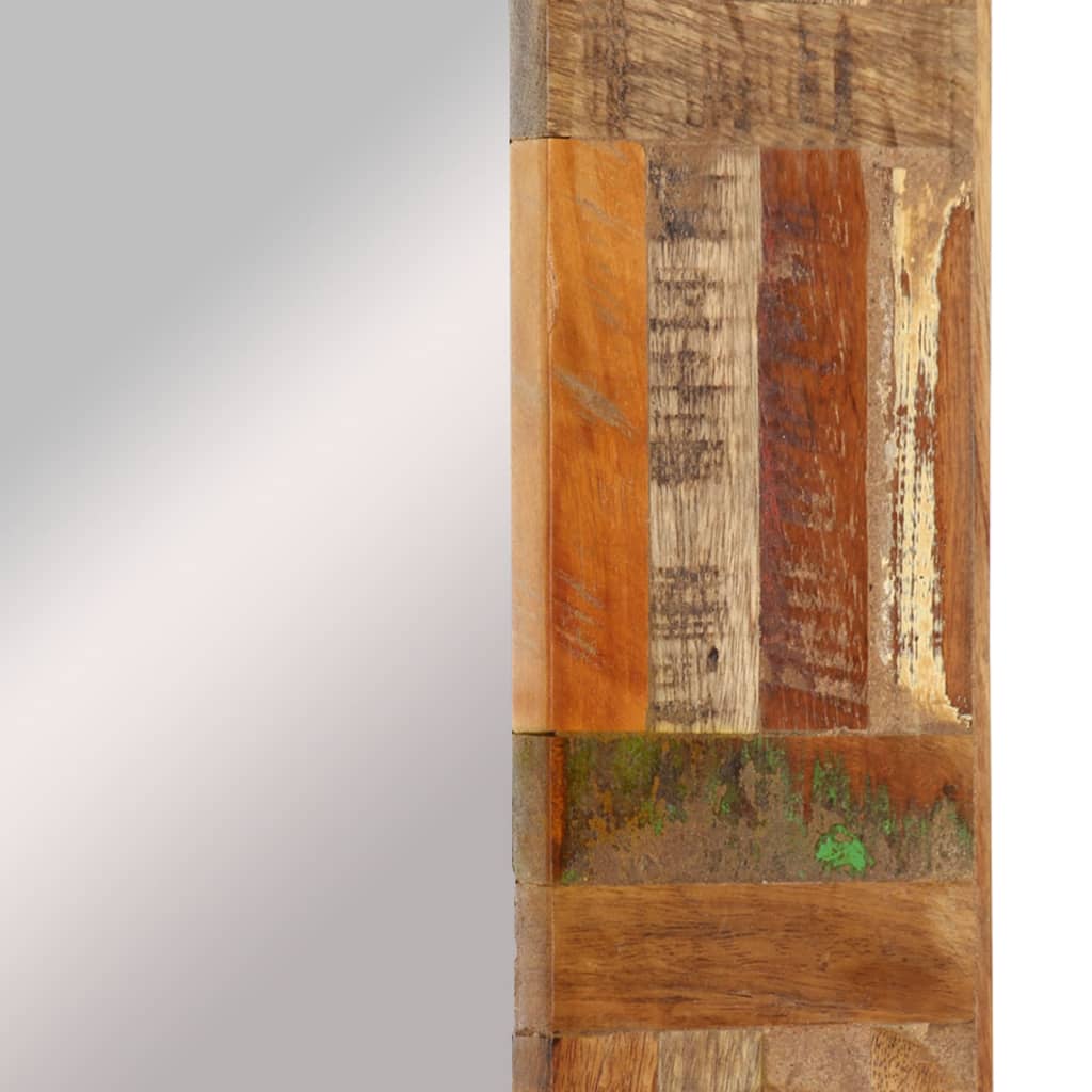 Wall Mirror Solid Wood Reclaimed 60x110 cm