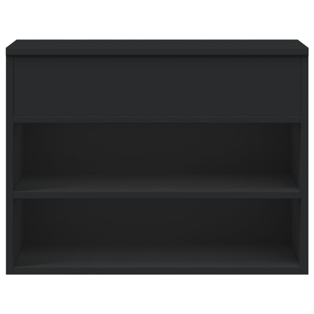 Shoe Bench Black 60x30x45 cm Engineered Wood