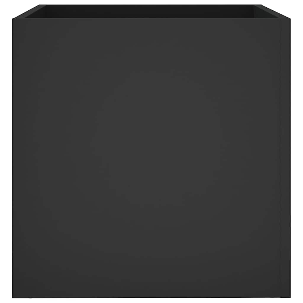 Planter Box Black 40x40x40 cm Engineered Wood