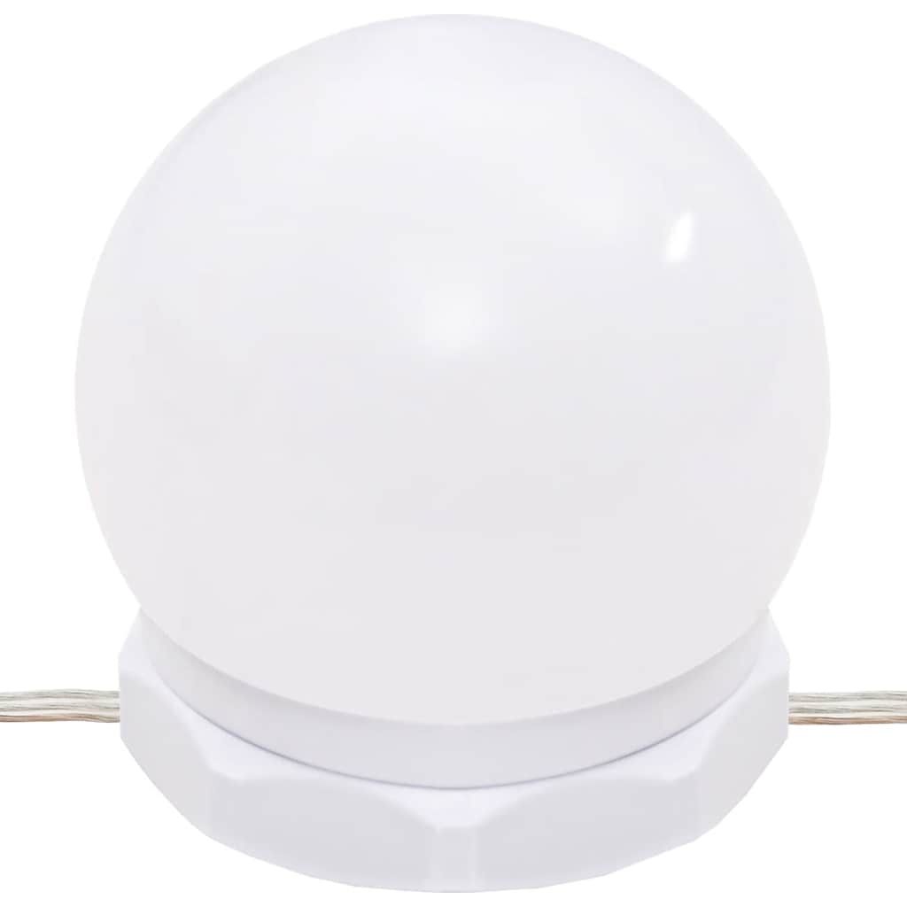 Dressing Table with LED Black 60x40x140 cm