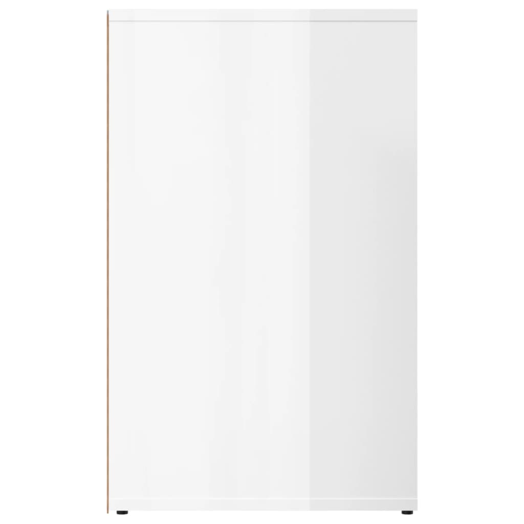 Dressing Cabinet High Gloss White 80x40x65 cm Engineered Wood