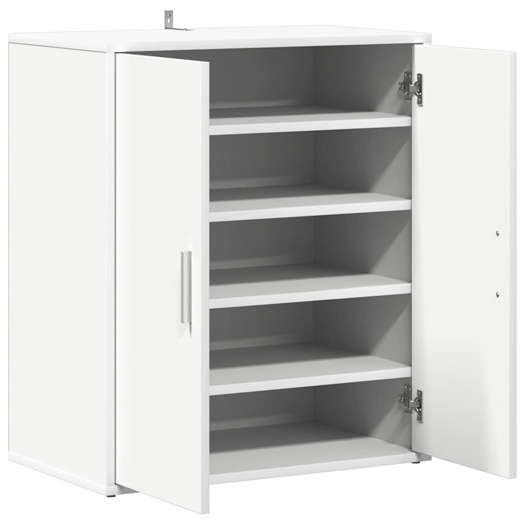 Shoe Cabinet White 60x35x70 cm Engineered Wood