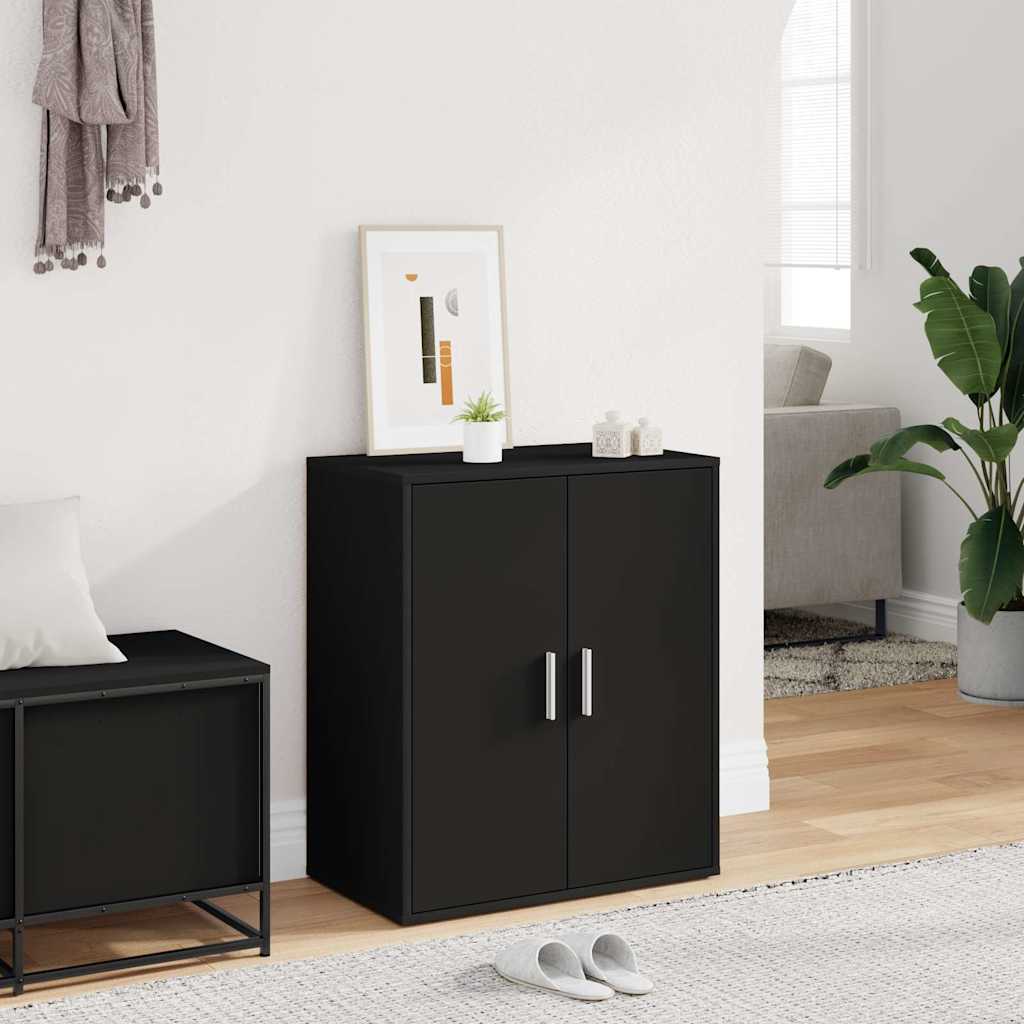 Shoe Cabinet Black 60x35x70 cm Engineered Wood