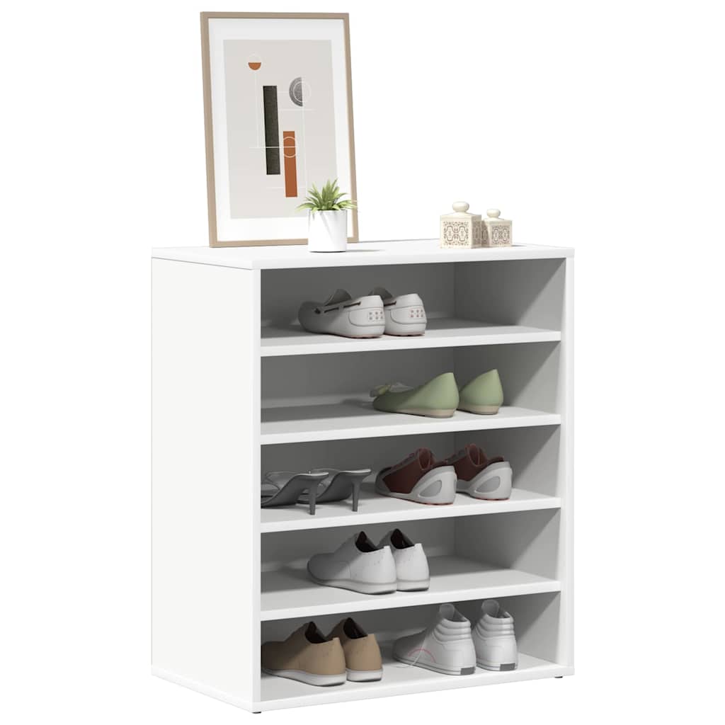 Shoe Cabinet White 60x35x70 cm Engineered Wood