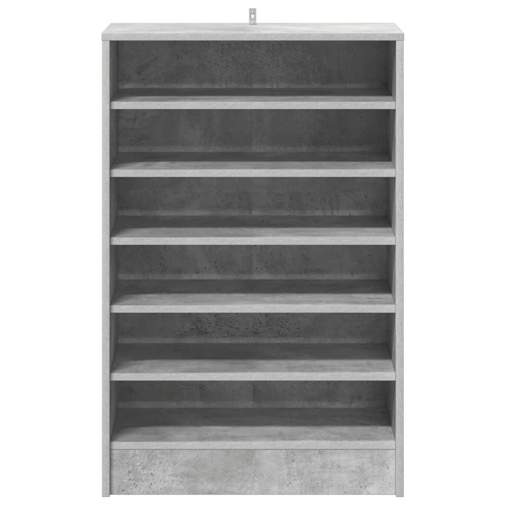 Shoe Cabinet Concrete Grey 60x35x92 cm Engineered Wood