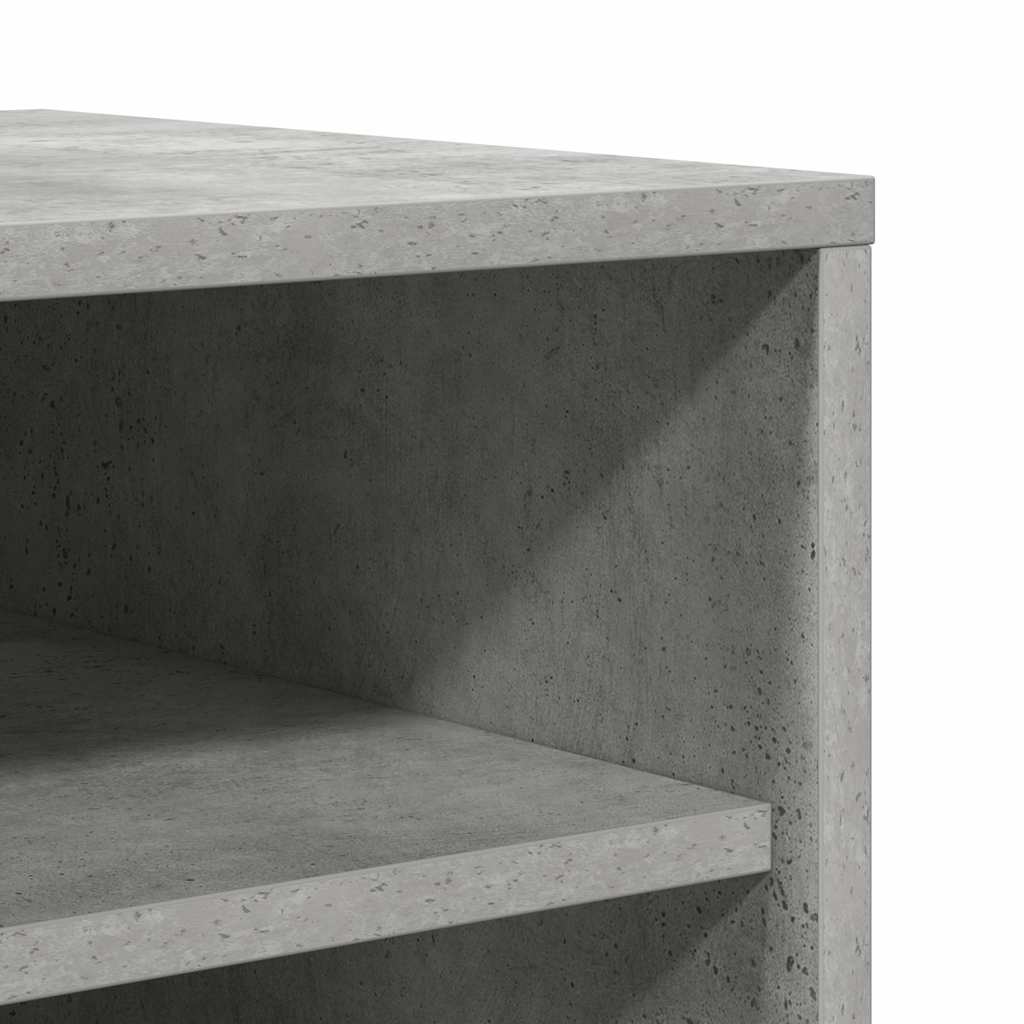 Shoe Cabinet Concrete Grey 60x35x92 cm Engineered Wood