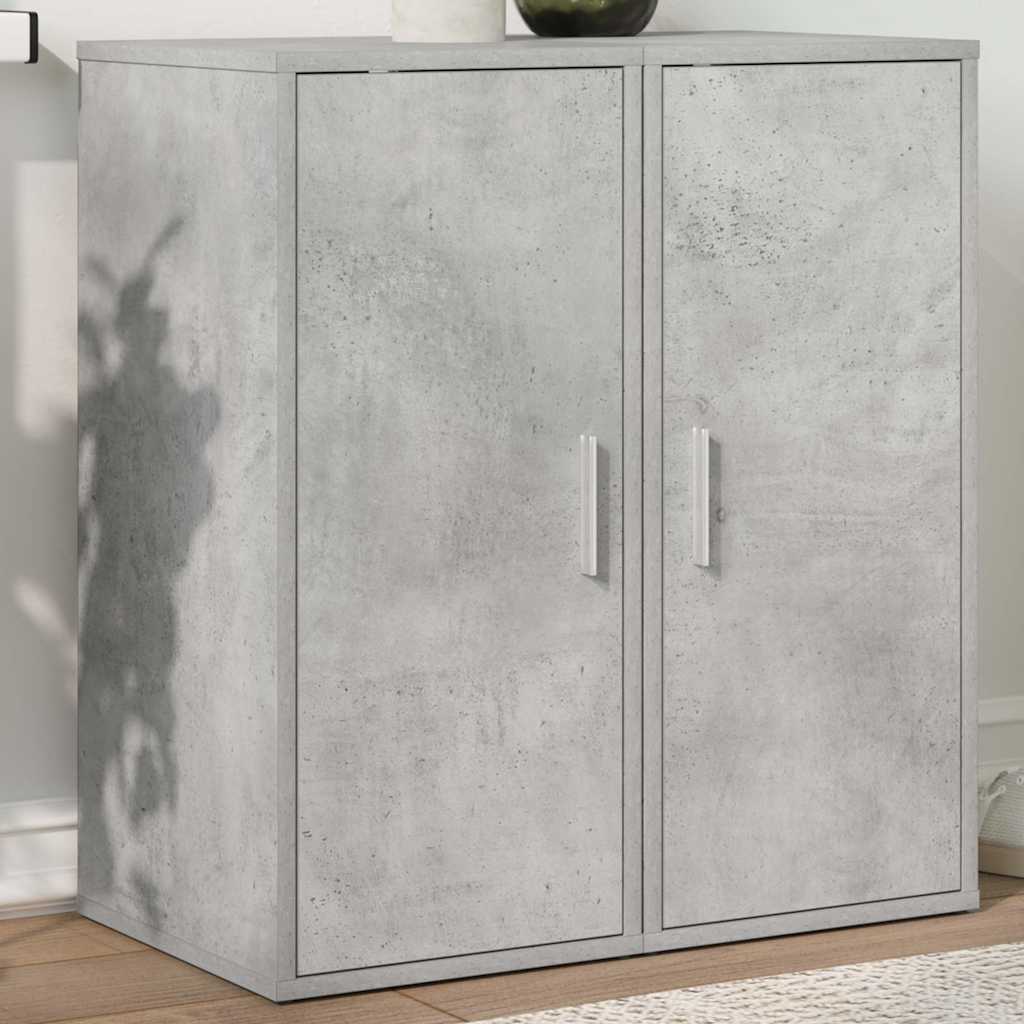Shoe Cabinets 2 pcs Concrete Grey 32x35x70 cm Engineered Wood