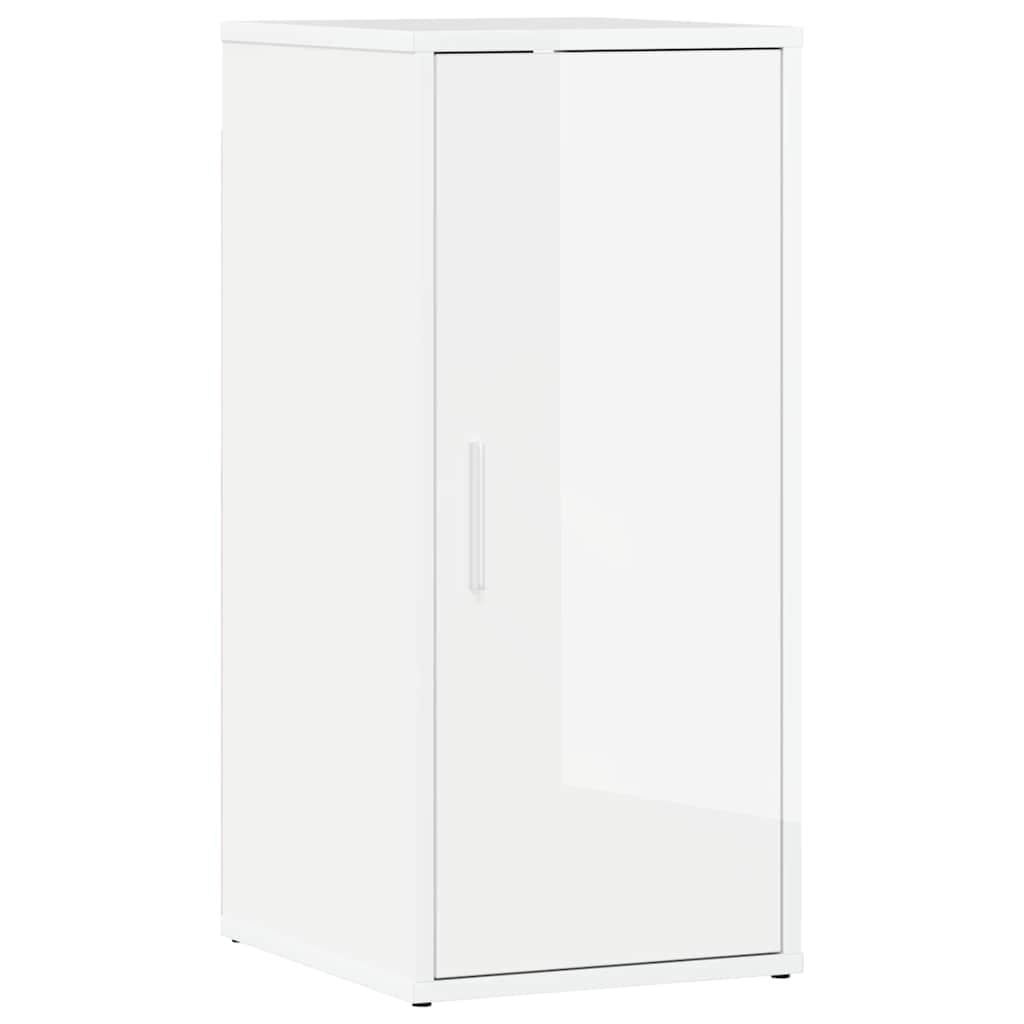 Shoe Cabinet High Gloss White 32x35x70 cm Engineered Wood