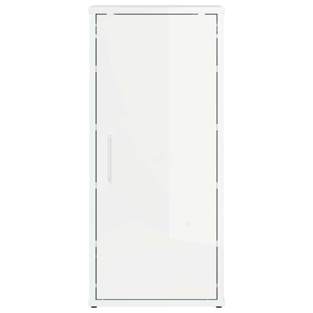 Shoe Cabinets 2 pcs High Gloss White 32x35x70 cm Engineered Wood