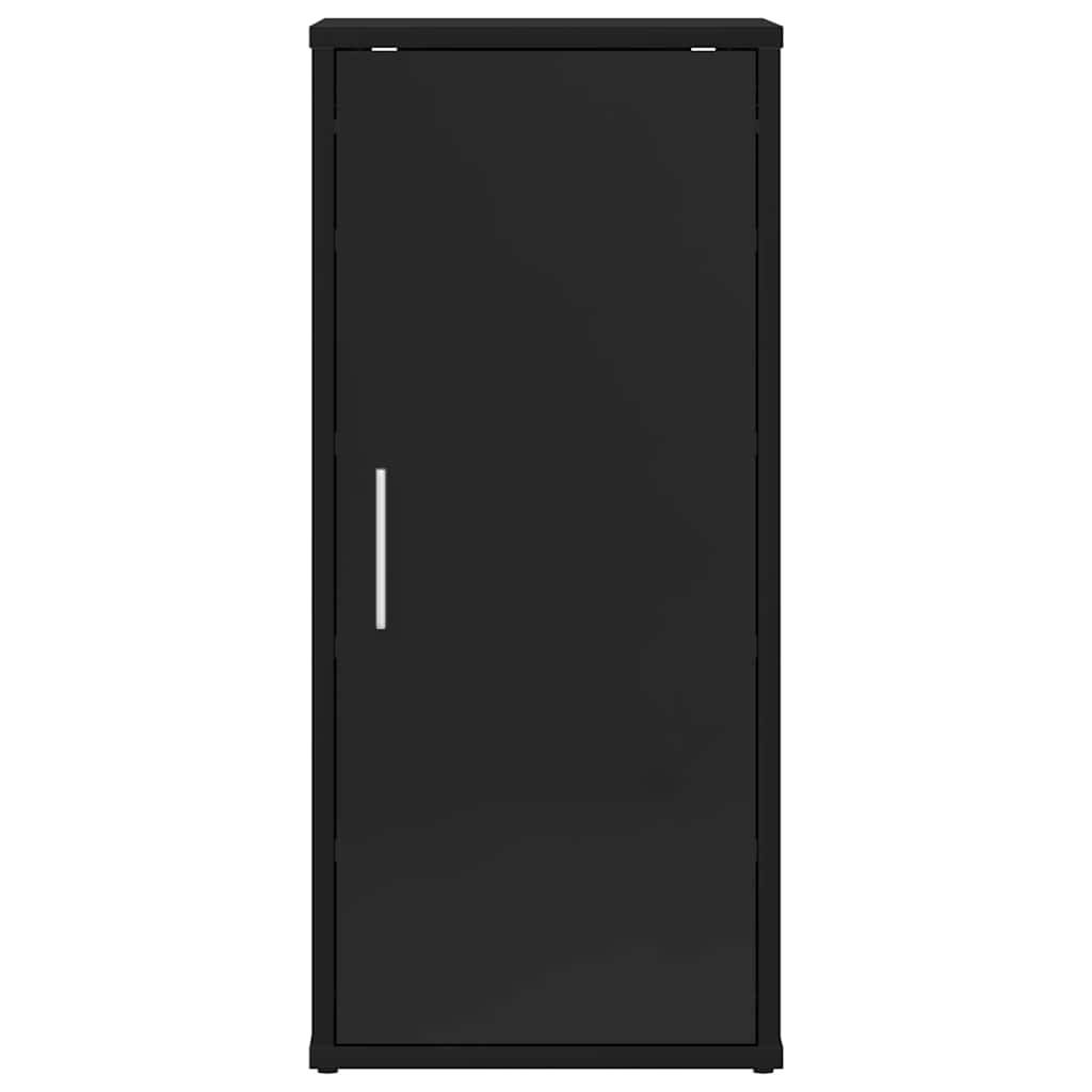 Shoe Cabinets 2 pcs High Gloss Black 32x35x70 cm Engineered Wood