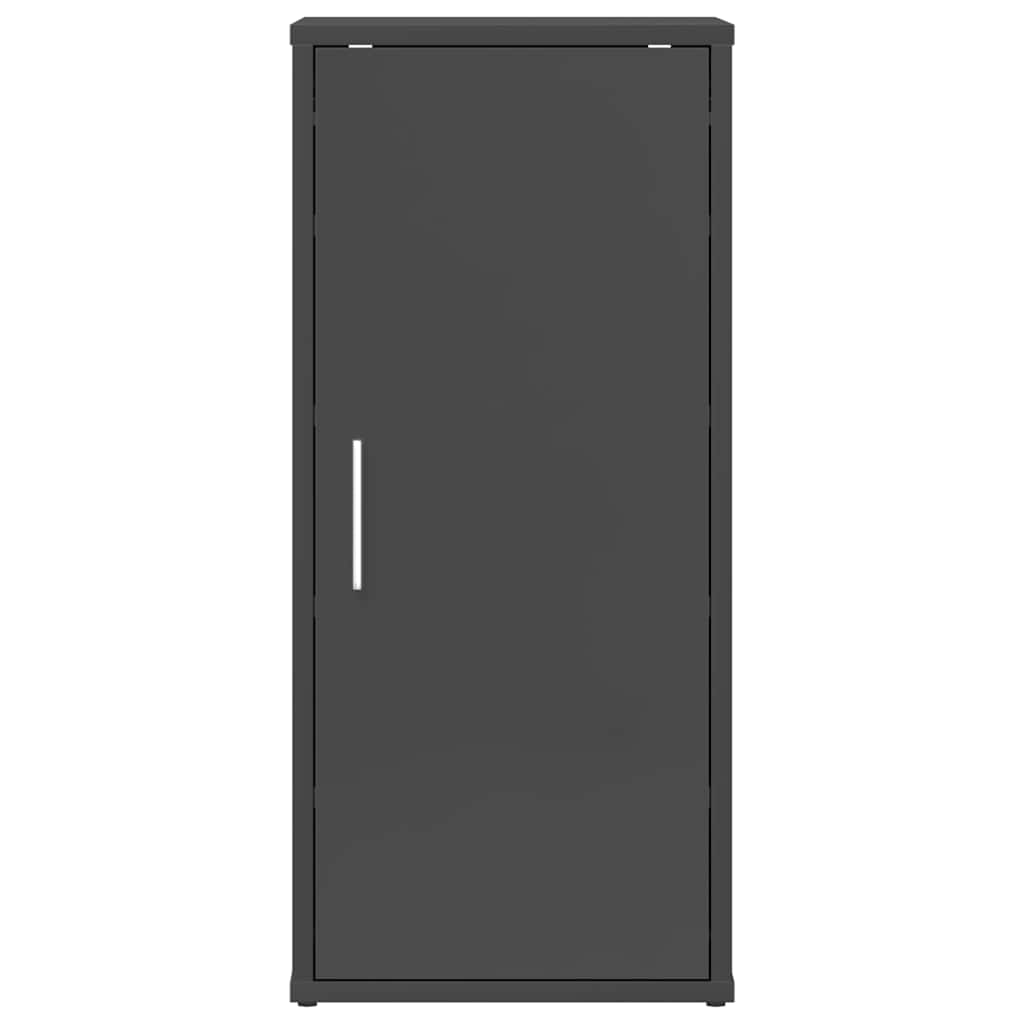 Shoe Cabinets 2 pcs High Gloss Grey 32x35x70 cm Engineered Wood
