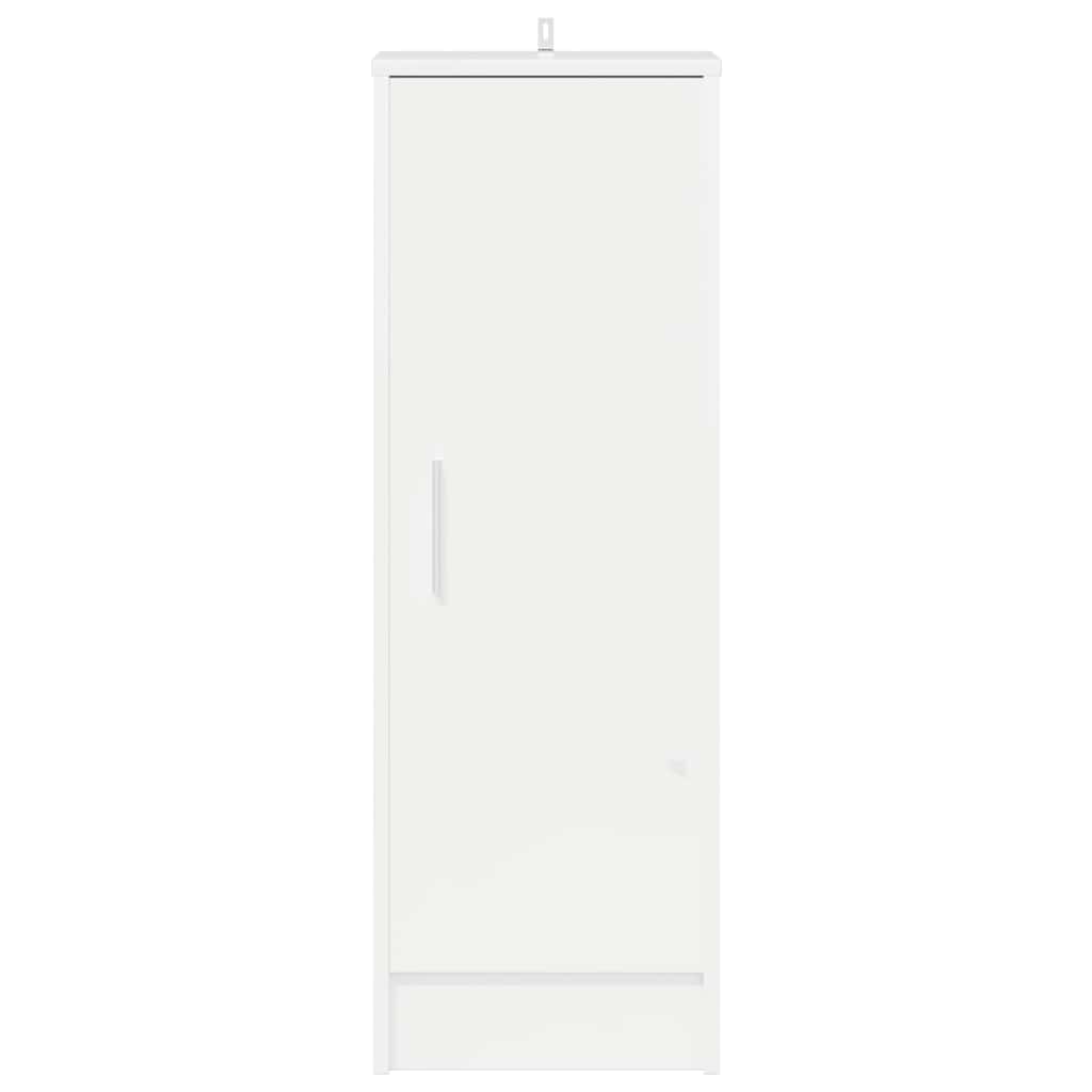 Shoe Cabinet High Gloss White 32x35x92 cm Engineered Wood