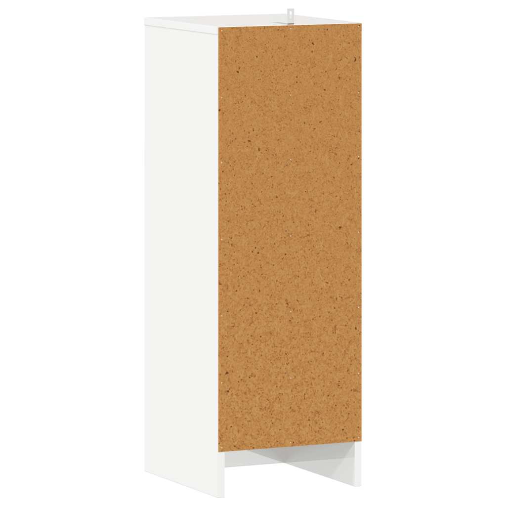 Shoe Cabinet High Gloss White 32x35x92 cm Engineered Wood