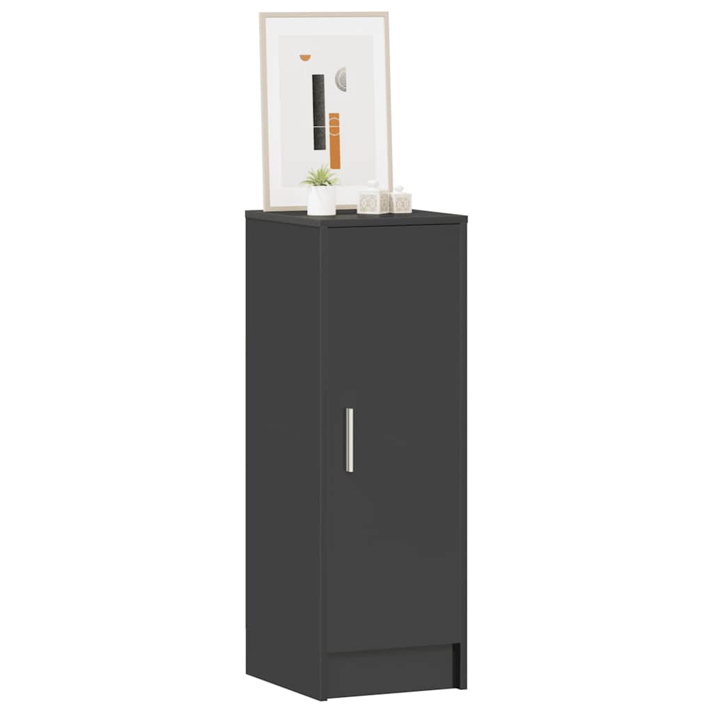 Shoe Cabinet High Gloss Grey 32x35x92 cm Engineered Wood