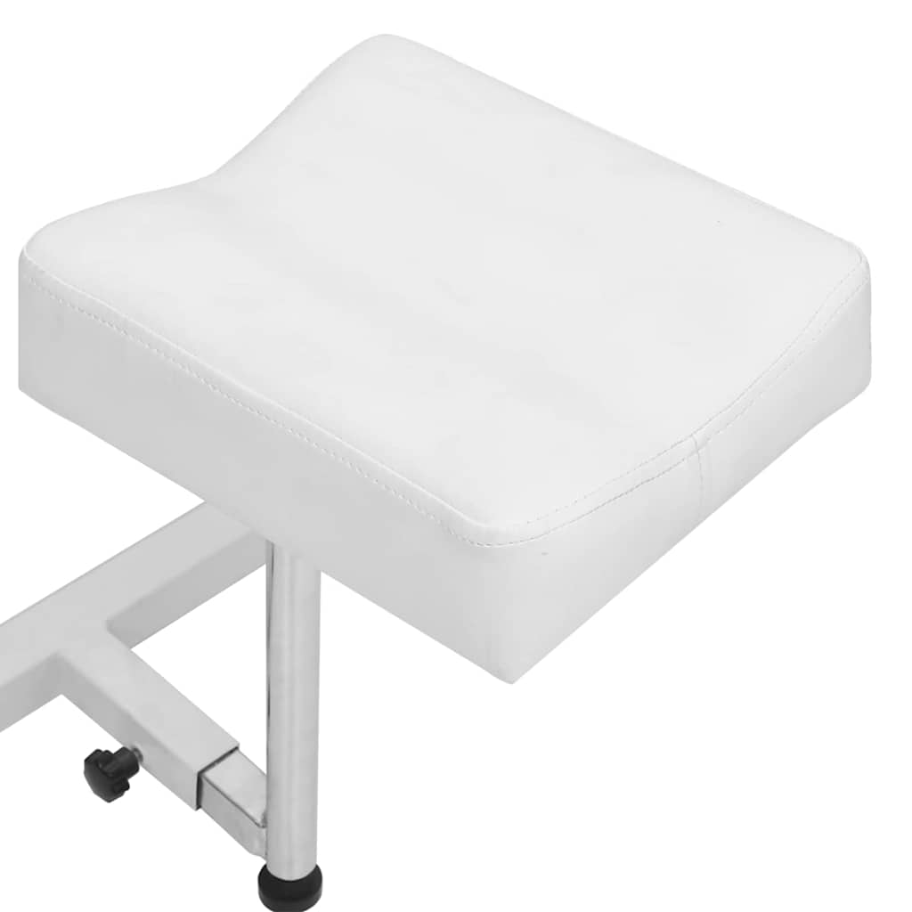 Massage Chair with Footrest White 127x60x98 cm Faux Leather