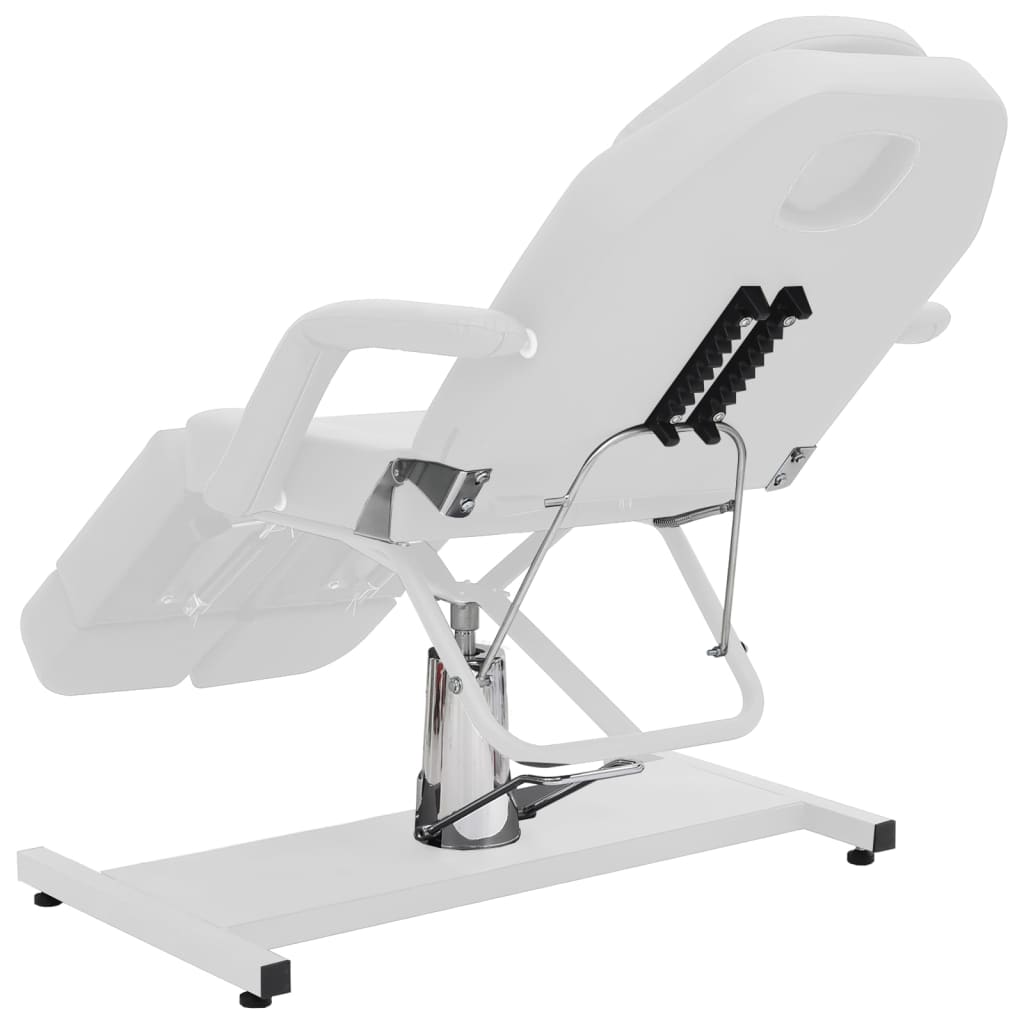 Beauty Treatment Chair Faux Leather White 180x62x78 cm