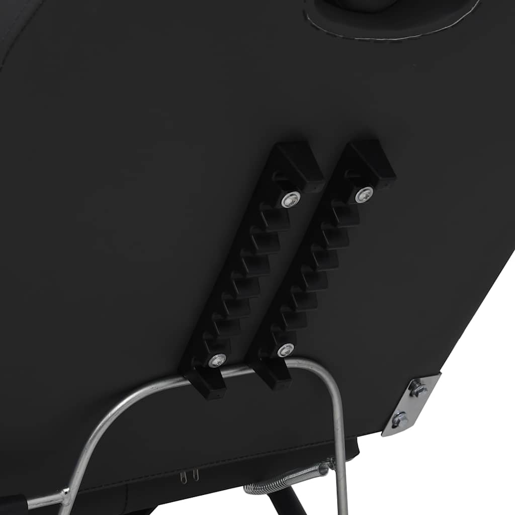 Beauty Treatment Chair Faux Leather Black 180x62x78 cm