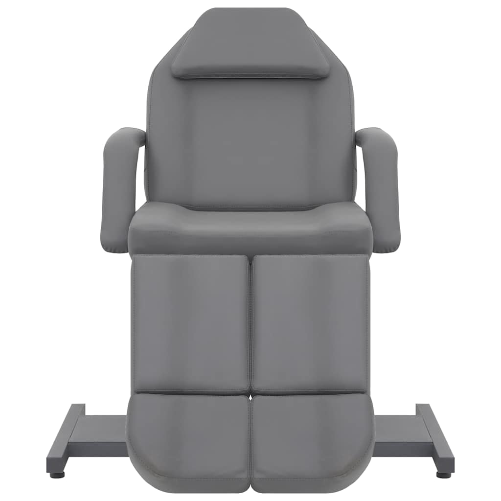 Beauty Treatment Chair Faux Leather Grey 180x62x78 cm