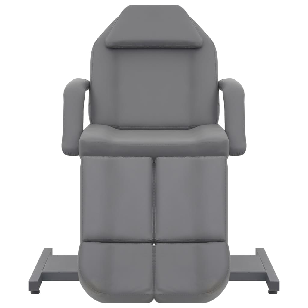 Beauty Treatment Chair Faux Leather Grey 180x62x78 cm