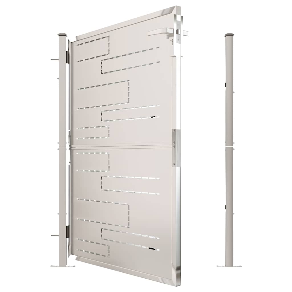 Garden Gate 100x120 cm Stainless Steel