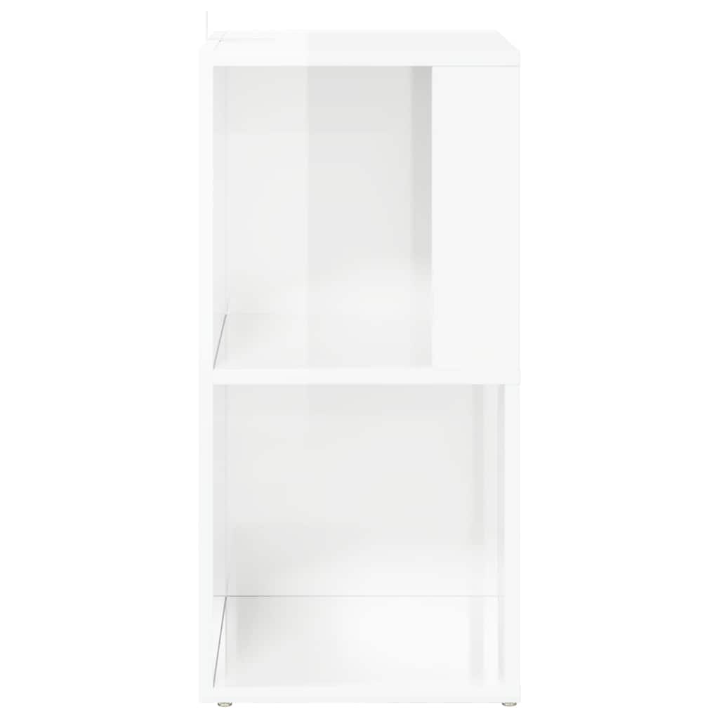 Corner Cabinet High Gloss White 33x33x67 cm Engineered Wood