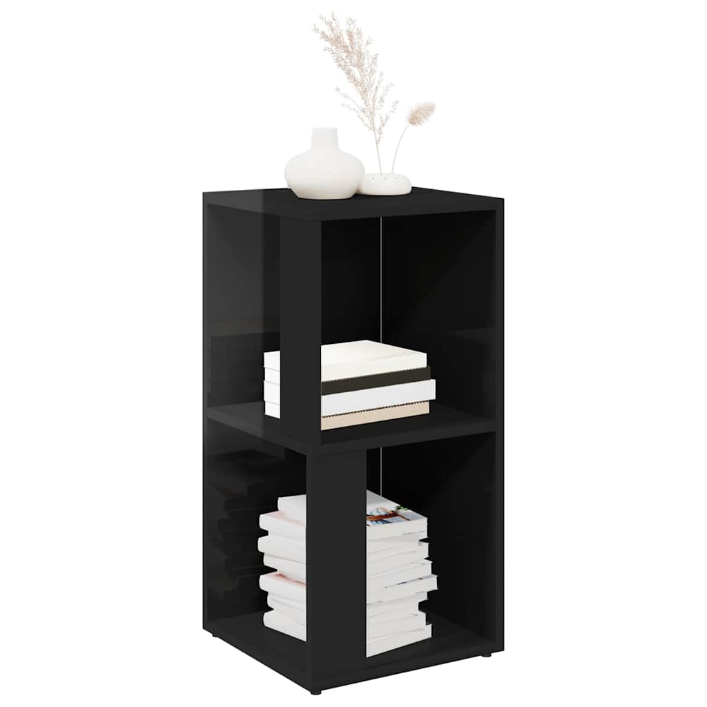 Corner Cabinet High Gloss Black 33x33x67 cm Engineered Wood