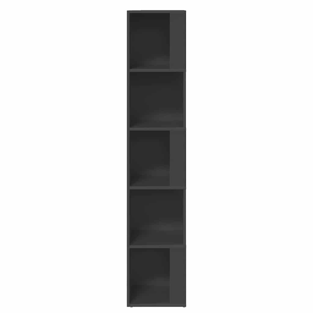 Corner Cabinet Grey 33x33x164.5 cm Engineered Wood