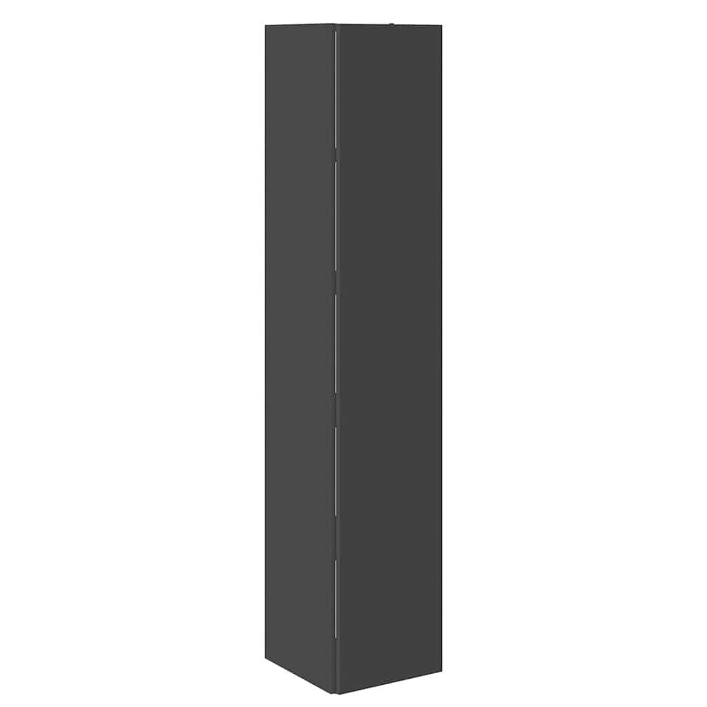 Corner Cabinet Grey 33x33x164.5 cm Engineered Wood
