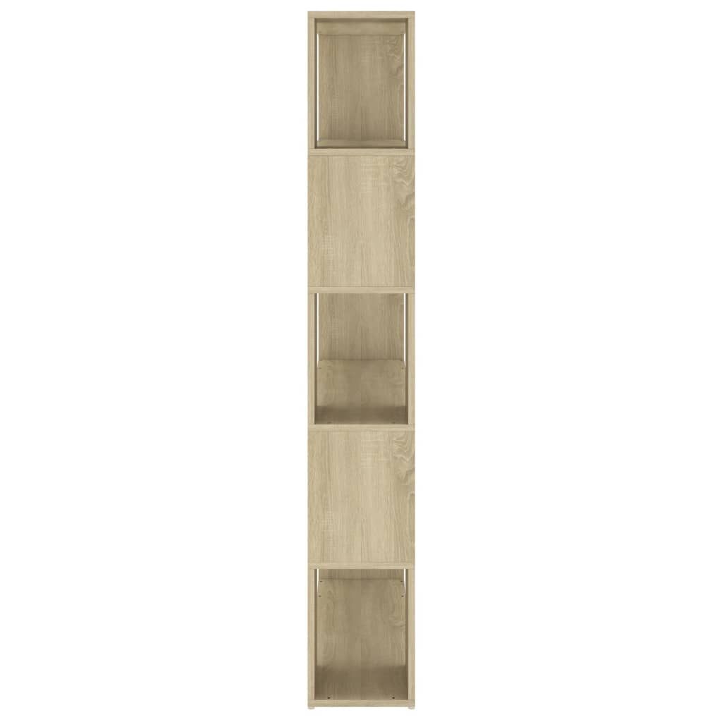 Book Cabinet Room Divider Sonoma Oak 100x24x155 cm Engineered Wood