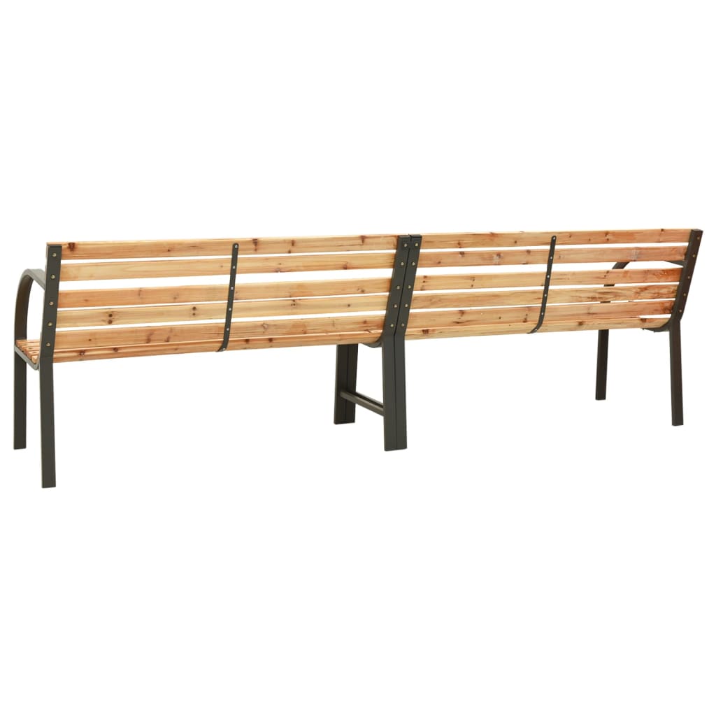 Twin Garden Bench 241 cm Solid Wood Chinese Fir