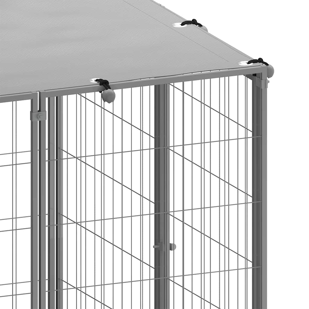 Dog Kennel Silver 25.41 m? Steel