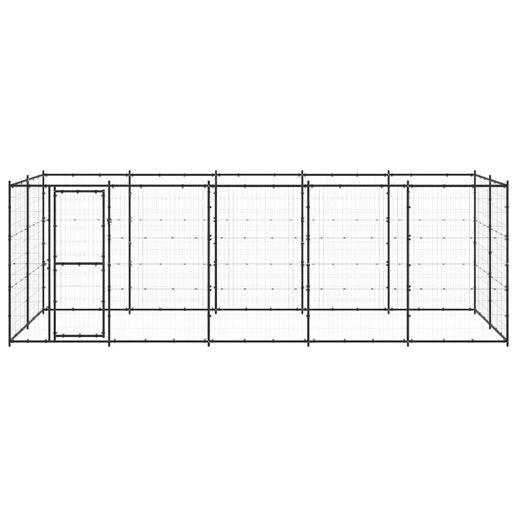 Outdoor Dog Kennel Steel 12,1 m²