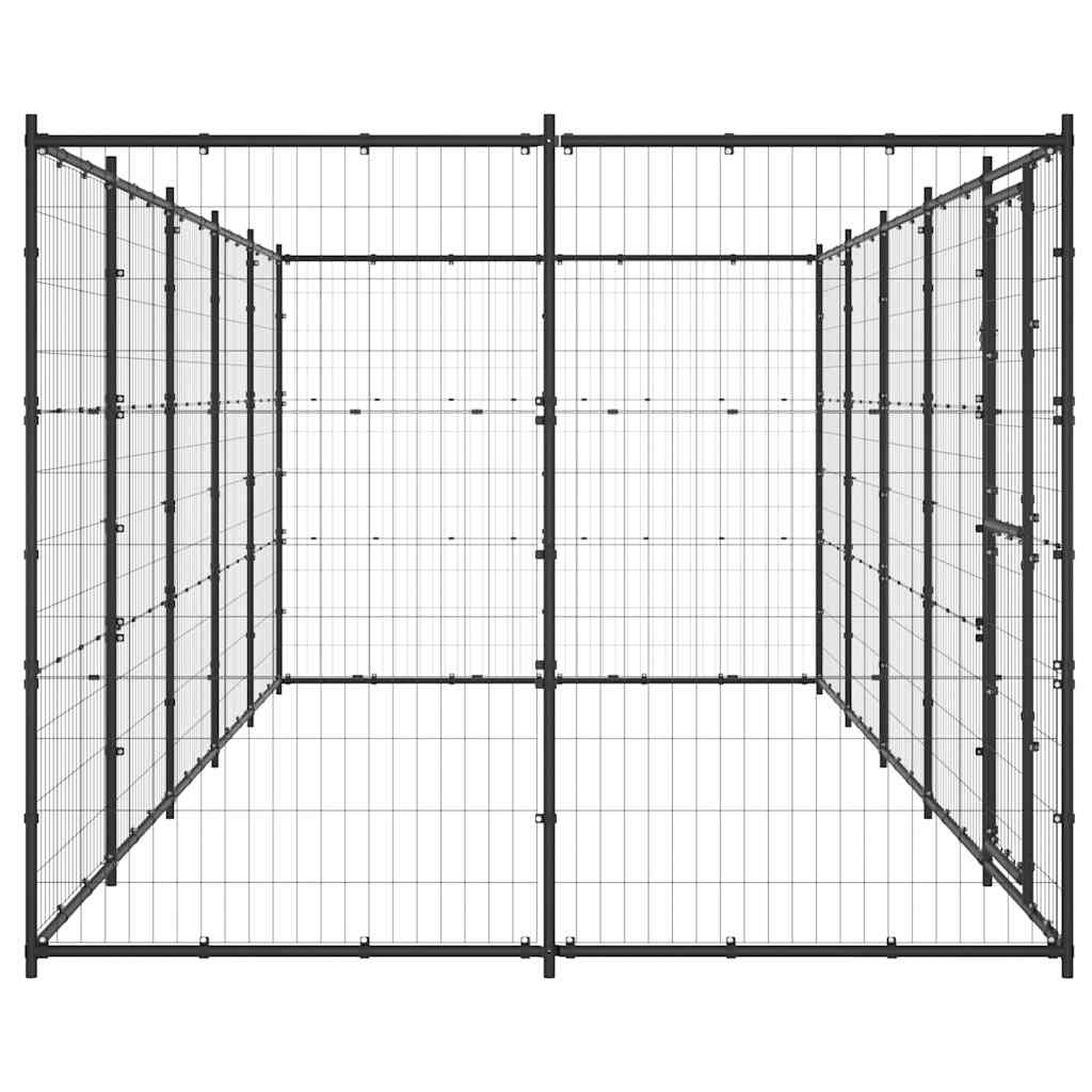 Outdoor Dog Kennel Steel 12,1 m²