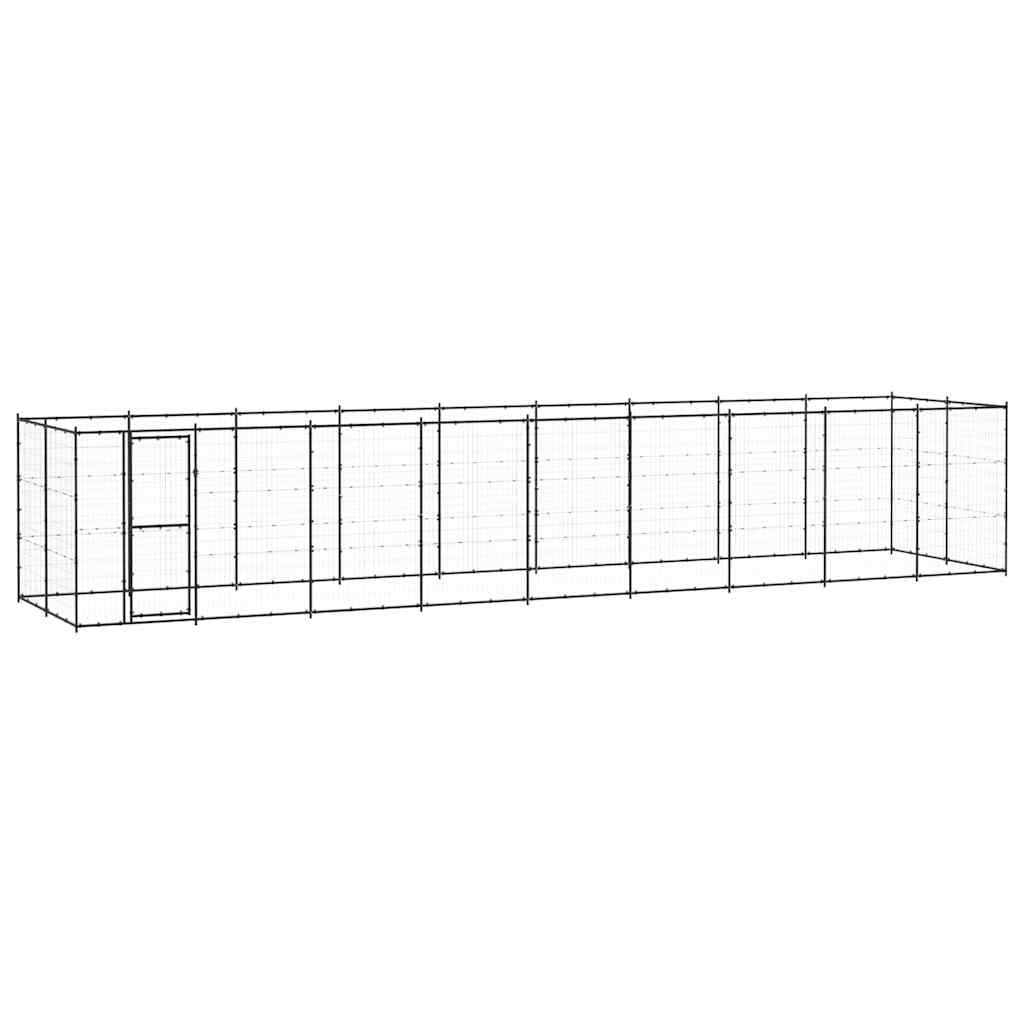 Outdoor Dog Kennel Steel 21,78 m²
