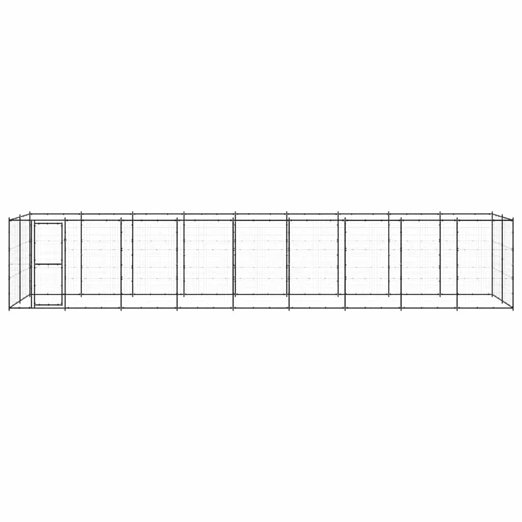 Outdoor Dog Kennel Steel 21,78 m²