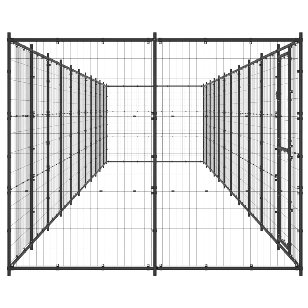 Outdoor Dog Kennel Steel 26,62 m²