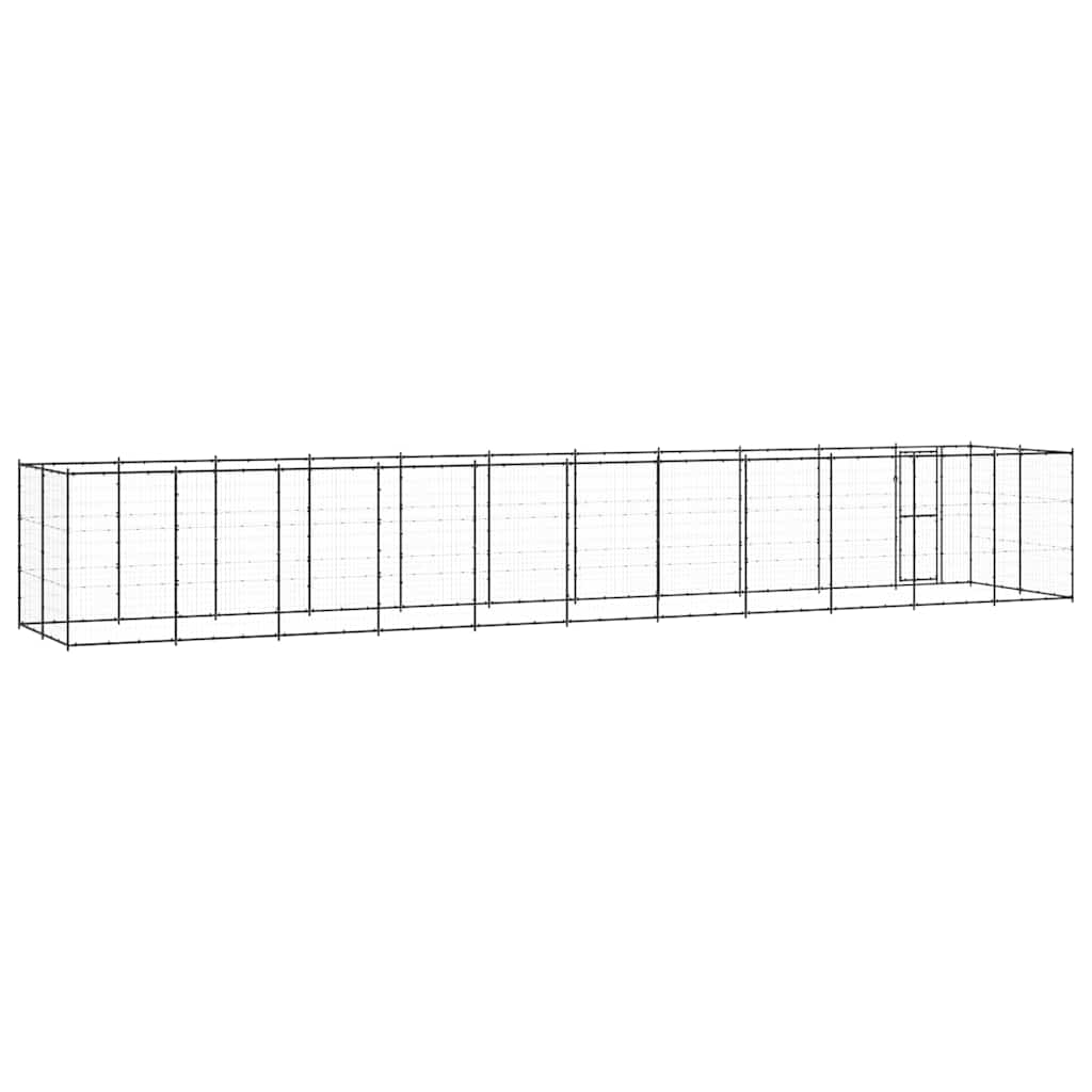 Outdoor Dog Kennel Steel 26,62 m²