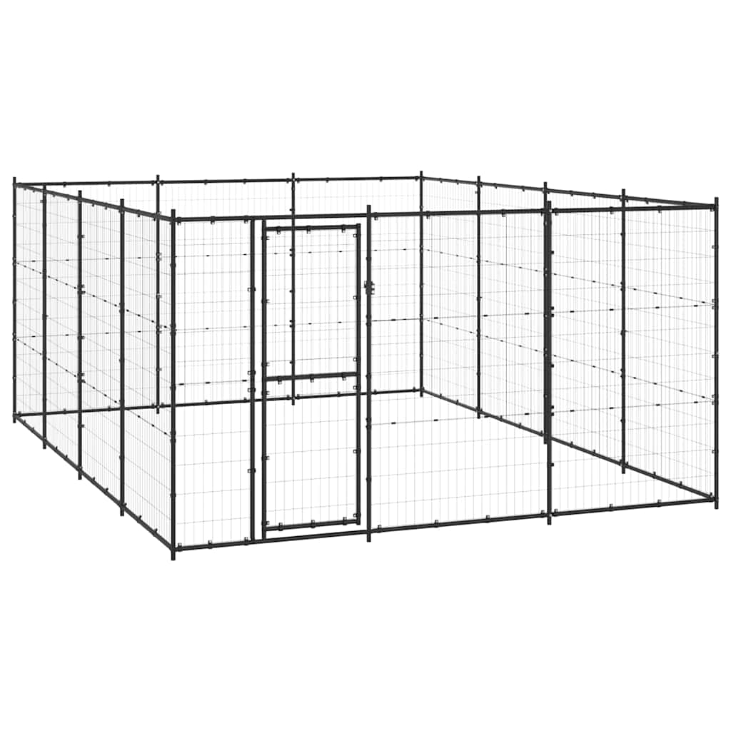 Outdoor Dog Kennel Steel 14.52 m?