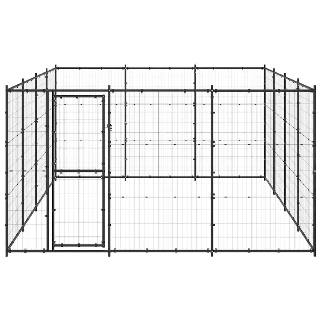 Outdoor Dog Kennel Steel 14.52 m?