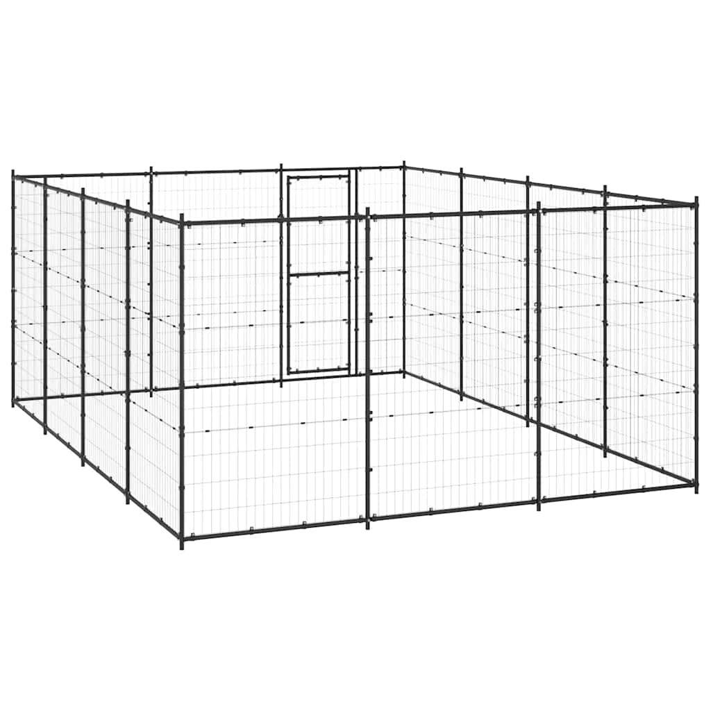 Outdoor Dog Kennel Steel 14.52 m?